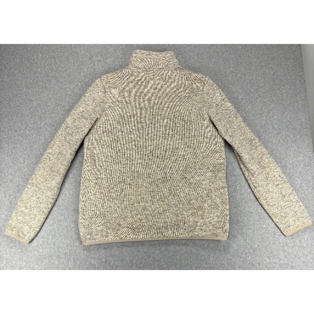 Thread & Supply Oatmeal Quarter Zip Fleece Pullover L Cozy Minimalist Outdoor - Picture 10 of 10